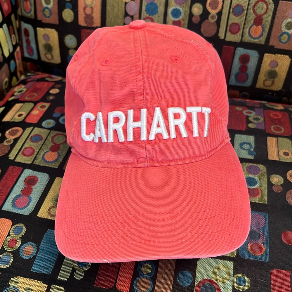 Carhartt Coral Pink Logo Baseball Cap